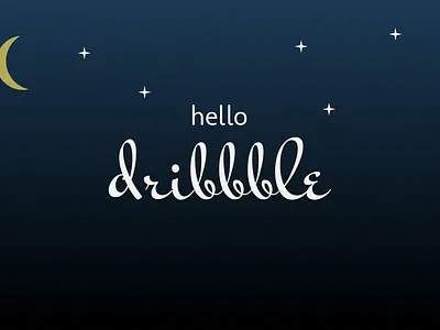 hello dribbble design typogaphy ui