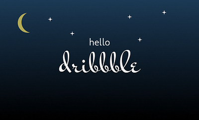 hello dribbble design typogaphy ui