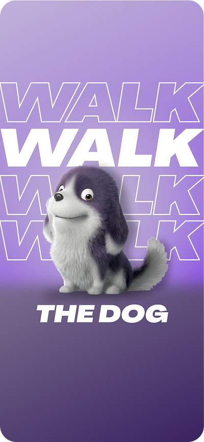 Walk the Dog 3d animation dribbble product design course motion graphics ui