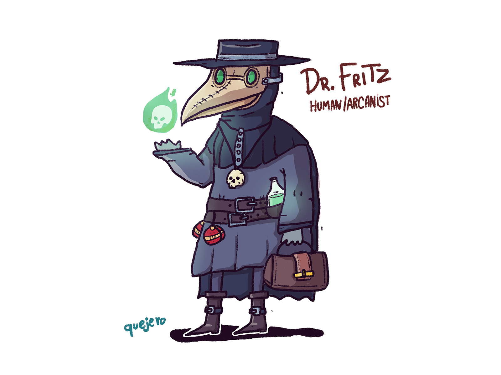 Example of plague doctor