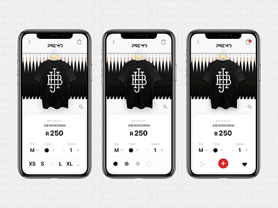 Premo Studio App Concept app branding design fashion logo motion design product design t shirts ui ux