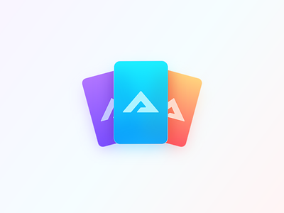 Card icon color design icon illustration logo ui vector