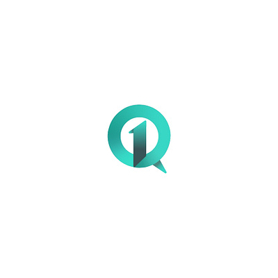 1 question 1 question branding design educational gradients icon illustration logo minimalistic ui