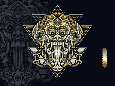 Mecha Rangda animal animal illustration artwork artworkforsale branding cloth dwlshit esportlogo illustration merchandise