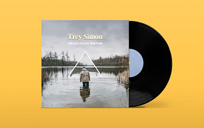 Trey Simon - Head Over Water - Single Cover album art album artwork album cover branding design music music art vinyl