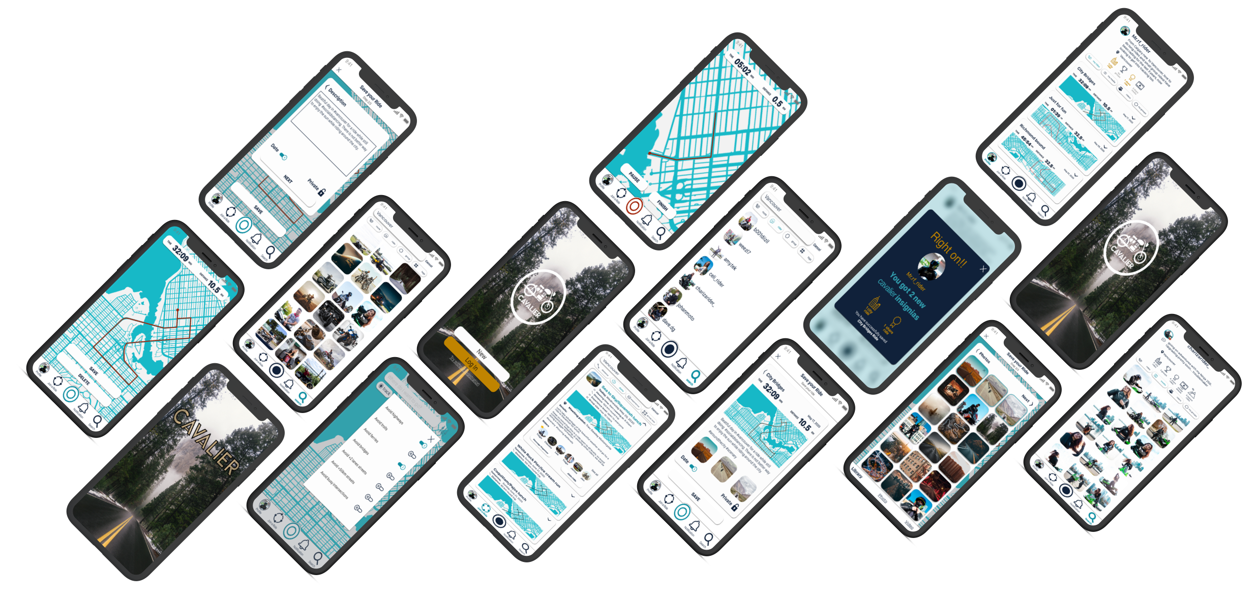Cavalier: Embrace the ride app ui ux