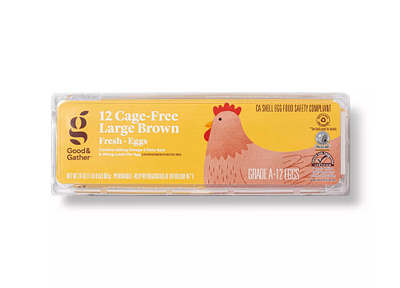 Target Good & Gather Eggs chicken eggs food packaging illustration target