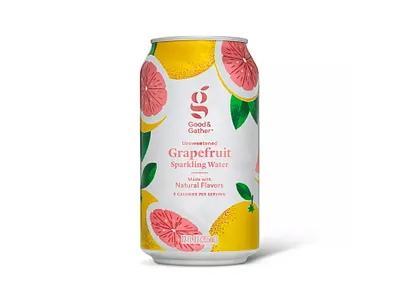 Target Good & Gather Sparkling Water beverage beverage packaging food packaging fruits grapefruit grapefruits illustration sparkling water target