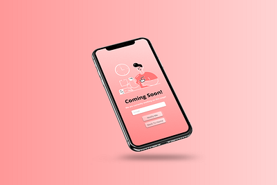 Coming Soon page comingsoon design graphic design illustration layout ui ux