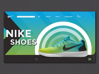 NIKE Landing page design app branding design flat design graphic design landing page design nike nike air nike shoes shoes web typography ui ux web