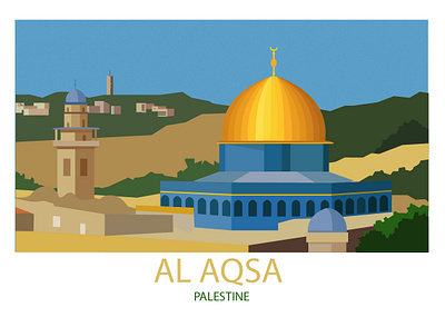 al aqsa design illustration vector