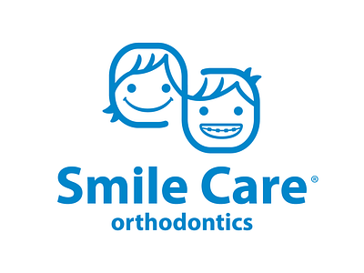 SmileCare Orthodontics braces branding dental dental care design identity logo logotype design mark orthodontics