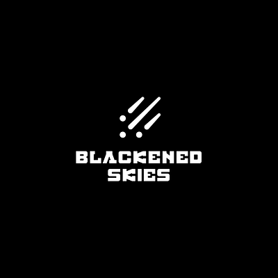 Blackened Skies Indie Game Dev Logo branding design game game dev logo vector