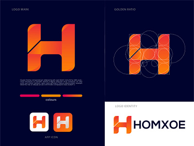 H Letter Golden Ratio Logo Design brand identity branding concept clean golden ratio golden ratio logo goldenratio gradeaint logo h golden ratio logo h golden ratio logo h letter logo h logo hotel hotel logo logo design branding logo design concept logo designer modern logo top view