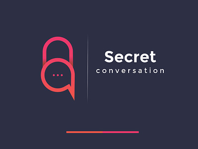 Secret conversation branding chaticon conversation gradient lock logo logoart logoawesome logoexcellent logoexpose logofolio logoideas logoinspiration logolove logopassion logoroom logos logosai logoshop logotype