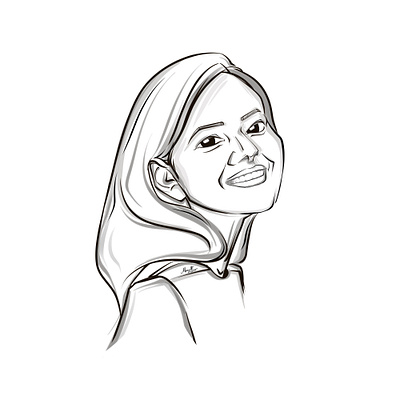 Caricature caricature digital art digital illustration dribbble illustration practice sister