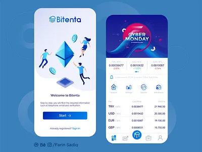 Cryptocurrency App UI Design cryptocurrency uidesign uxdesign