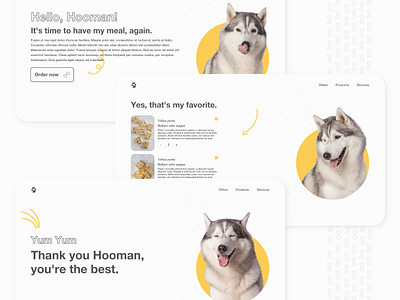 Dogs Food Website Design adobexd dailyui dailyuidesign design dogs dogsfood food husky ui uichallenge uitrends ux uxdesign web webdesign website