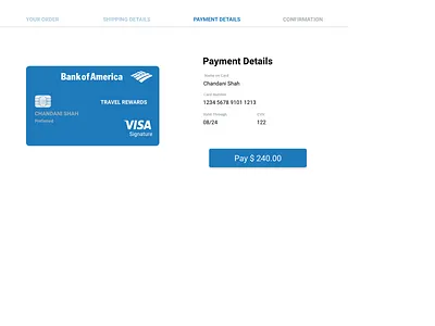 Credit Card credit card ui challenge ui design