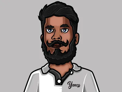 Yashan Lakmal-Yancy cartoon character design illustration