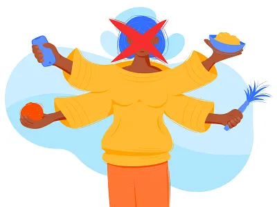 Faceless moms art character design drawing flat housewife illustration mom mother parents people shiva vector web women