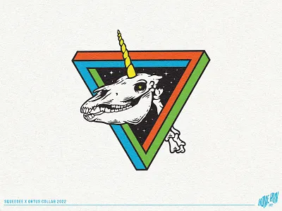 Home Run T Shirt 80s abstract apparel cosmos graphic design illustration logo ortus portal punk rock skateboarding skull space squeegee t shirt unicorn unicorn skull vintage