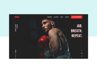 Boxing Academy Landing Page academy boxer boxers boxing boxing glove boxing gloves design landing landing design landing page landing page design landingpage page ui uidesign web web design