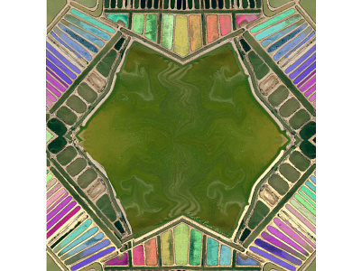 Kaleidoscope Birdseye view art christinepryordesigns color colorful design dribbbleweeklywarmup earth illustration pattern