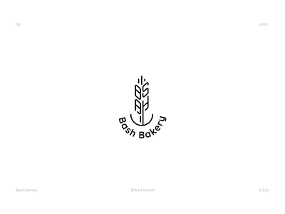 Bash Bakery brand logo logo design logo mark