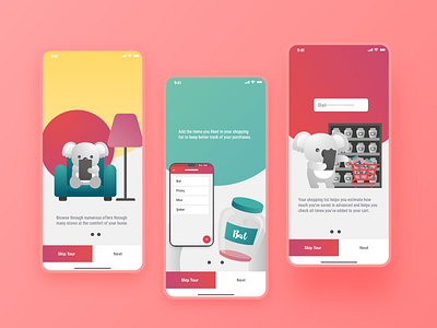 Firsat Koala On boarding app ui on boarding ui ux uxui