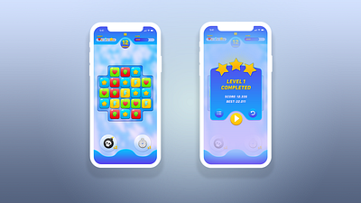 UX#2 - Match3 Mobile Game 2d art completed design game icons inspiration match match3 mobile photoshop ui ux