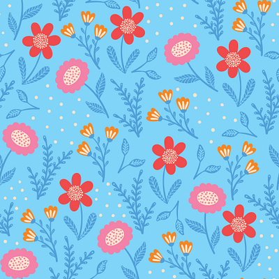 Light blue floral pattern flower design print design repeat pattern seamlesspattern surface design surface pattern design
