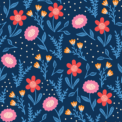 OR In the night floral design flower pattern flowers pattern art print design repeat pattern seamless pattern surface pattern design