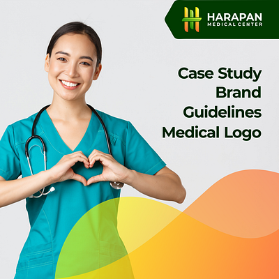 Harapan Medical Center Logo brand branding color design illustration letter h letter h logo logo medical medical logo prio hans typography vector