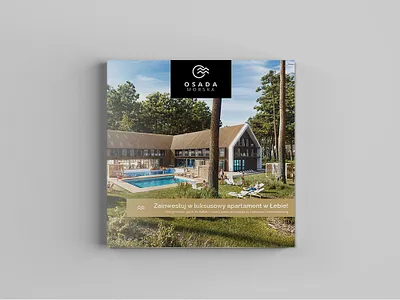 Folder WEB / Osada Morska / CondoInvestment branding design folder design hotel branding investment magazine design minimal project