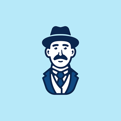 Icono Jose Gregorio Hernández badge design icon design illustration