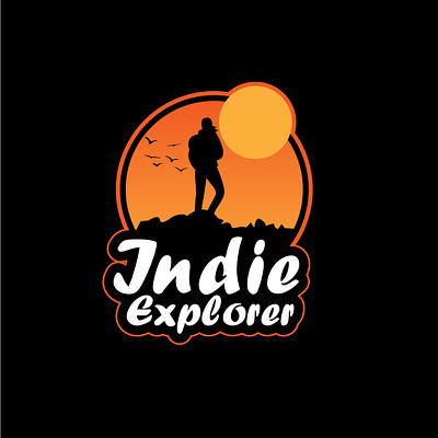 Indie Explorer art branding design flat icon illustration illustrator indie logo minimal typo vector