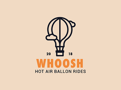 Hot air balloon logo design graphic graphic design icon illustration logo logo design outline