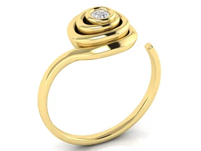 Spiral Ring With Gem 3D Model jewel jewelery jewellery jewelry jewelry design jewelry designer jewels matrix rhino3d rhinoceros ring