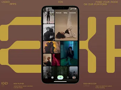 Video App animation app apps fashion graphic design interface iphone mobile motion graphics news slide ui video