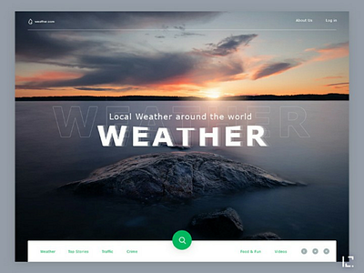 Weather Website App branding dailyinspiration designinspiration development graphicdesign illustrationoftheday landigpage logo marketing myuidesigninspiration photoshop startup ui uidesign userexperience ux weather webdesign