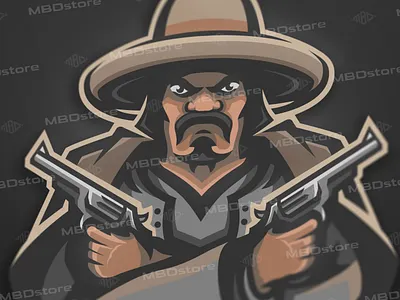 bandito2 (FOR SALE) esports gaming graphic logo logotype mascot mascot logo sport sports vector