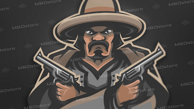 bandito2 (FOR SALE) esports gaming graphic logo logotype mascot mascot logo sport sports vector