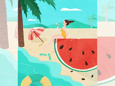 Summer design illustration