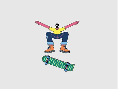 Skateboarding african art design digitalart flat graphic illustration pattern skateboarding sport vector