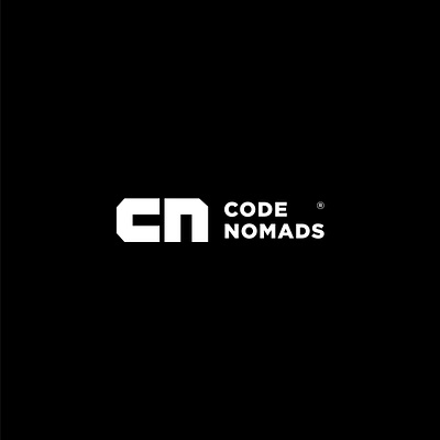 Code Nomad brand branding cn logo cn monogram code design icon identity logo logomark logotype minimal monogram