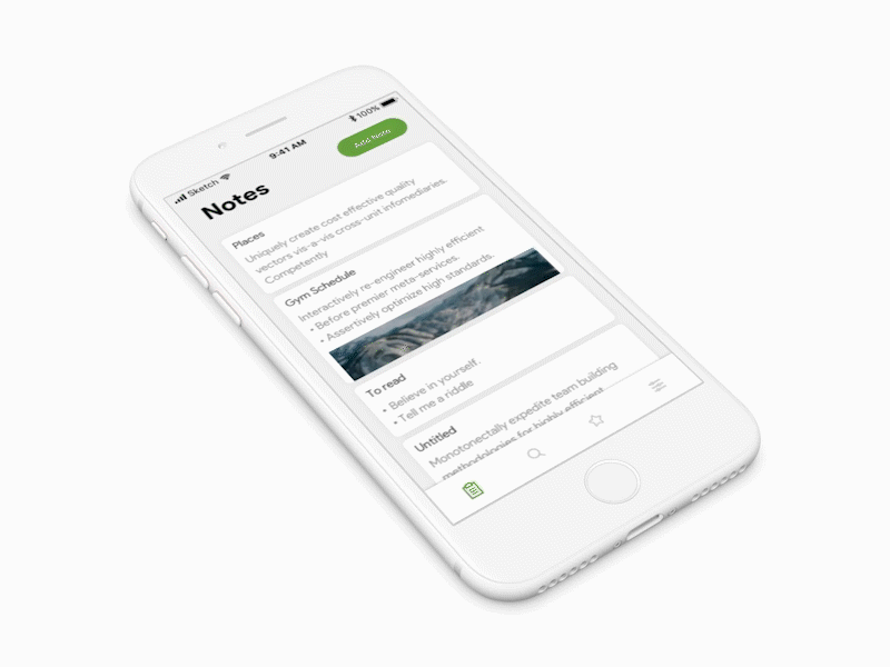 Notes app interaction animation app animation app ui interaction ios iphone notes app