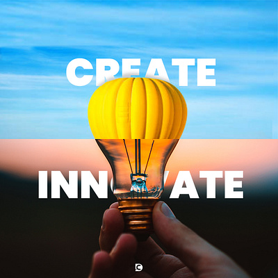 Creat - Innovate creative graphicdesign innovation photoshop photoshopinspiration yellow