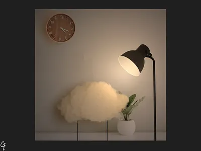 Cloud render abstract c4d cloud design minimal render shot