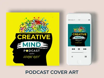 creative Mind Podcast Cover Art - Album Cover Design advertisement app business creative design dribbble fashion flat flyer design food graphic design logo design minimal movies podcast art poster design simple template ui ux web banner design